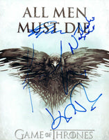 Game of Thrones Cast Signed 8x10 Photo x4 Rory McCann Nathalie Emmanuel + 2 COA