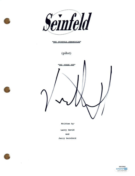 Jason Alexander Signed Autograph Seinfeld Pilot Episode Script Screenplay ACOA