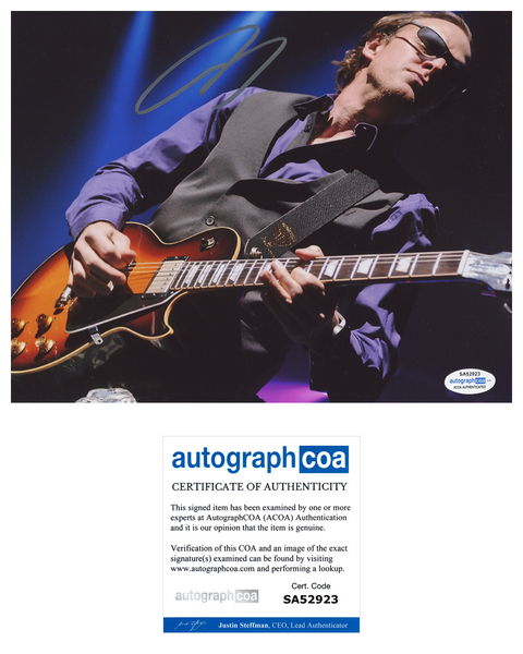 Joe Bonamassa Signed Autograph 8x10 Photo Blues Rock Guitarist ACOA COA