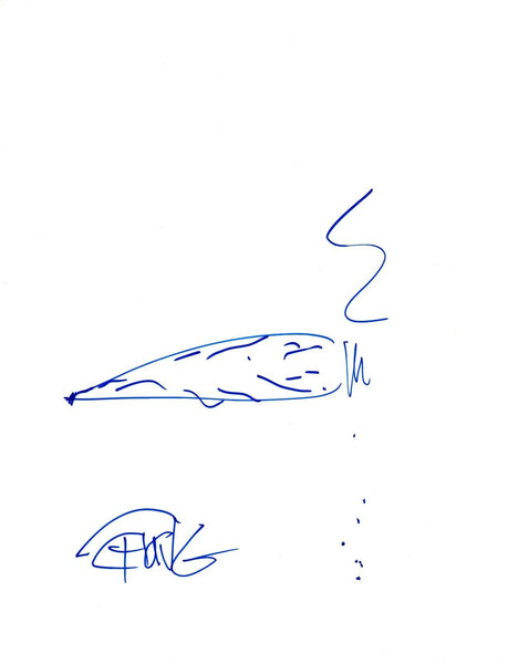 Tommy Chong Signed Autographed Hand Drawn Joint Sketch Up In Smoke COA