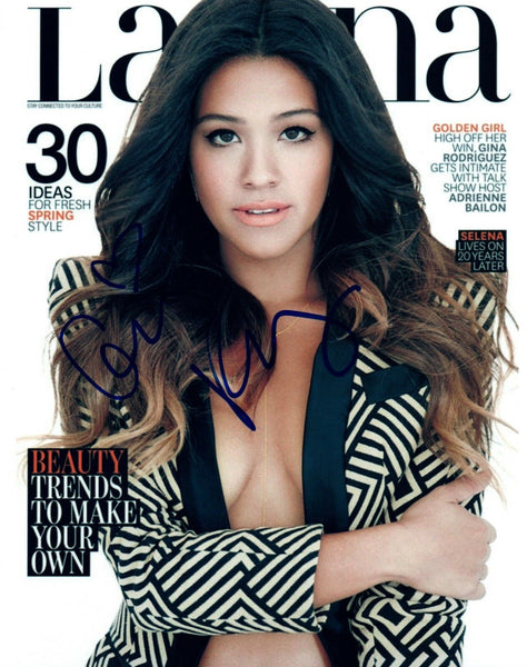Gina Rodriguez Signed Autographed 8x10 Photo Jane The Virgin Sexy Pose COA