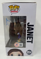 D'Arcy Carden Signed The Good Place Janet Funko Pop #954 Autograph Beckett COA