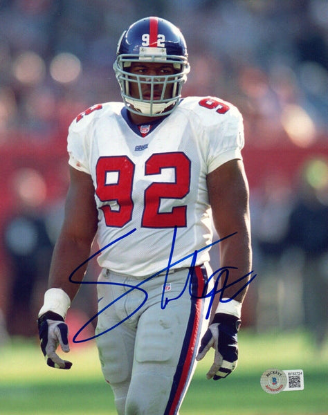 Michael Strahan Signed Autographed 8x10 Photo New York Giants Beckett COA