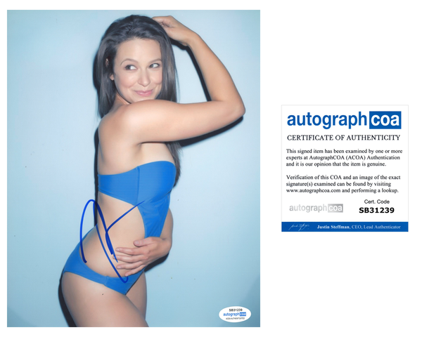 Katie Lowes Signed Autographed 8x10 Photo Scandal Actress Sexy ACOA COA