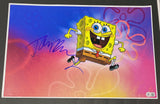 Tom Kenny Signed Autograph Spongebob Squarepants 12x18 Poster Photo Beckett COA
