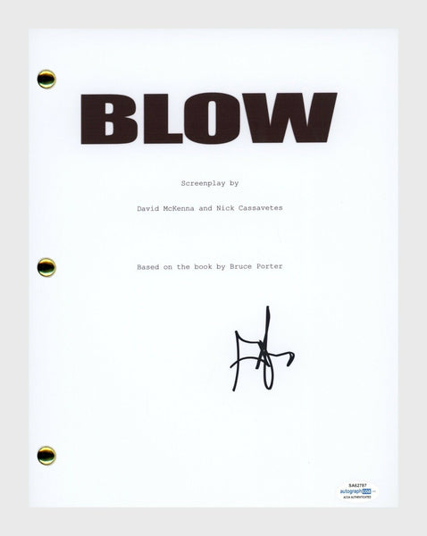George Jung Signed Autographed Blow Movie Script Drug Smuggler ACOA COA