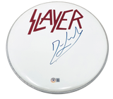 Dave Lombardo Signed Autographed 12" Drumhead Slayer Drummer Beckett COA