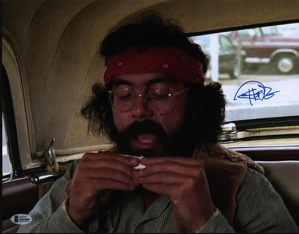 Tommy Chong Signed Autograph 11x14 Photo Up In Smoke Cheech & Chong Beckett COA