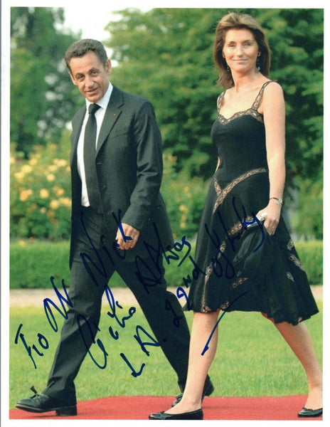 Cecilia Attias Signed Autograph 8x10 Photo Wife of Nicolas Sarkozy COA VD