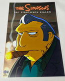 Joe Mantegna Signed The Simpsons 12x18 Poster Photo Fat Tony Beckett BAS COA