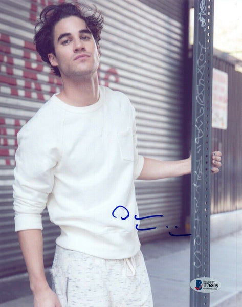 Darren Criss Signed Autograph 8x10 Photo Hollywood Glee Actor Beckett BAS COA