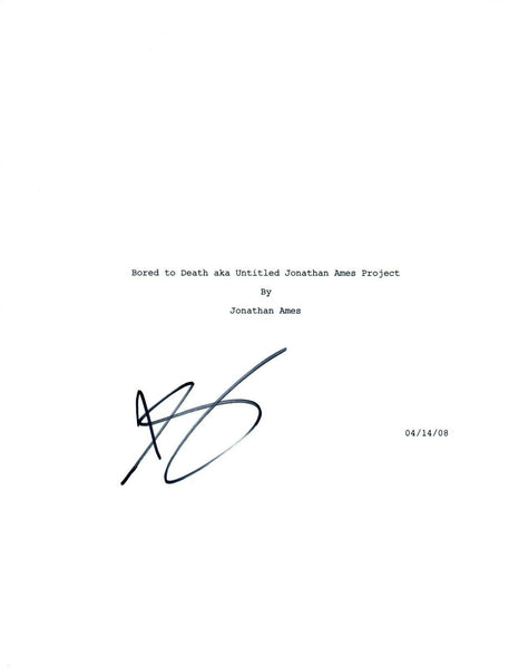 Jason Schwartzman Signed Autographed BORED TO DEATH Pilot Script COA