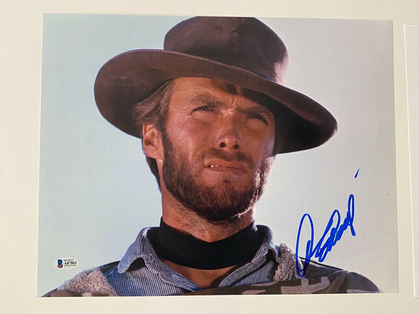 Clint Eastwood Signed The Good, the Bad and the Ugly 11x14 Photo Beckett COA LOA