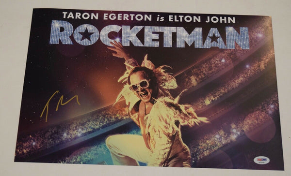 Taron Egerton Signed 11x17 Photo Poster ROCKETMAN Elton John PSA/DNA COA