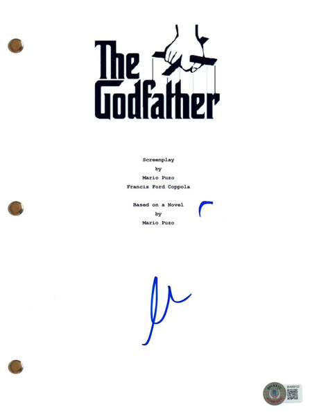 Al Pacino Signed Autograph The Godfather Movie Script Screenplay Beckett COA