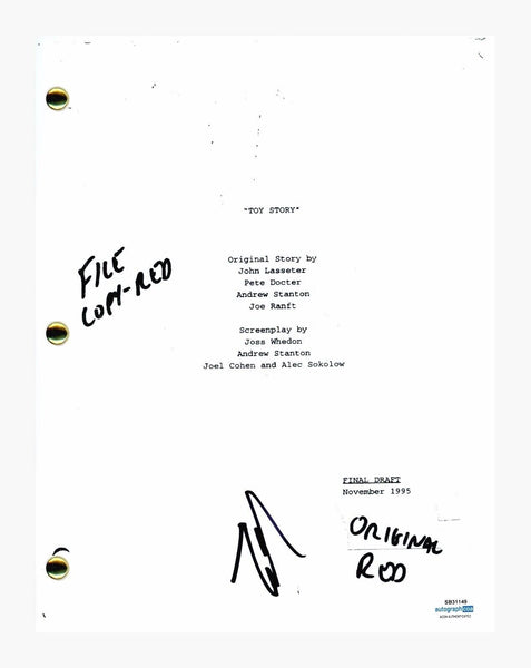 Tim Allen Signed Autographed Toy Story Movie Script Screenplay Buzz ACOA COA