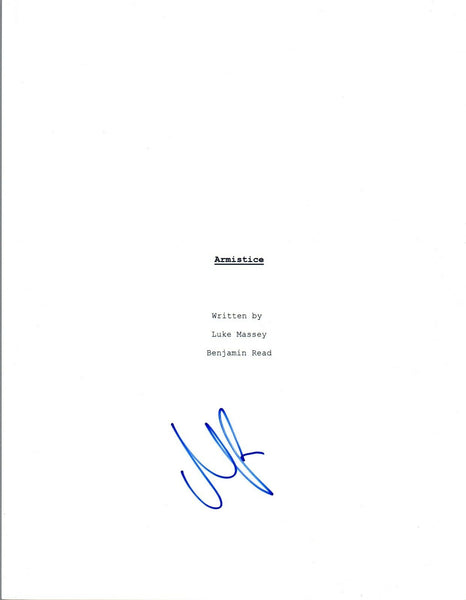 Matt Ryan Signed Autographed ARMISTICE Movie Script COA VD