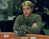 Matt Damon Signed Autographed 8x10 Photo ROUNDERS Mike McDermott PSA/DNA COA