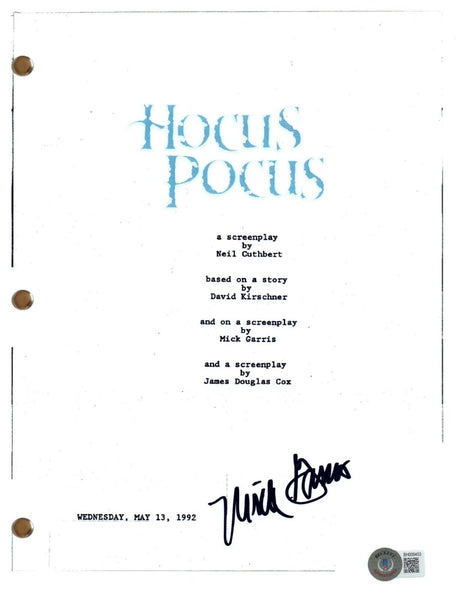 Mick Garris Signed Autograph Hocus Pocus Movie Script Screenplay Beckett COA