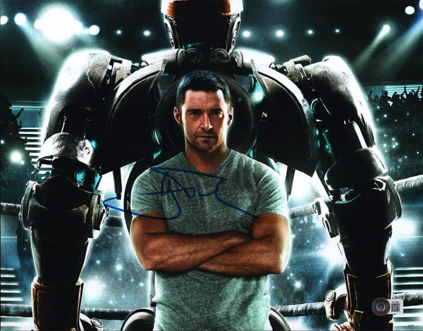 Hugh Jackman Signed Autograph 11x14 Photo Real Steel X-Men Logan Beckett COA