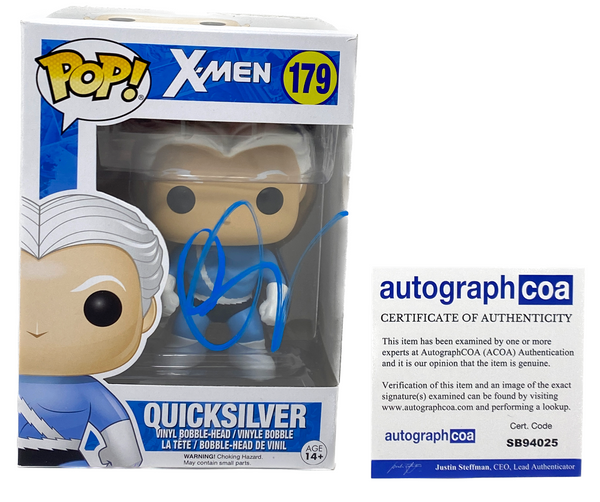 Aaron Taylor-Johnson Signed Autograph Funko Pop X-Men Quicksilver 179 ACOA COA