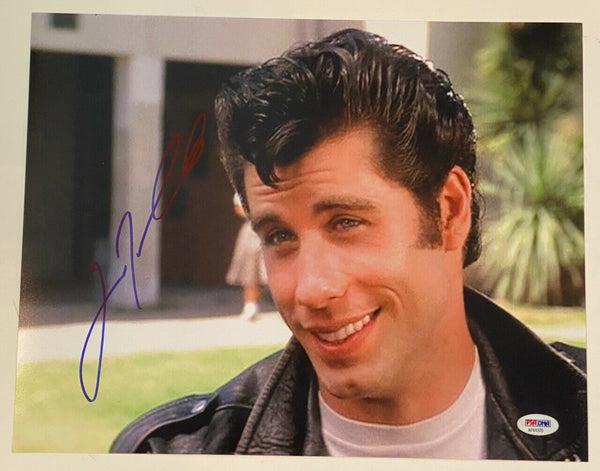 John Travolta Signed Autographed 11x14 Photo Grease PSA/DNA COA
