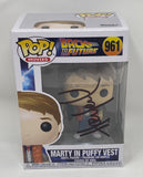 Huey Lewis Signed Autograph Marty McFly Back To The Future Funko Pop Beckett COA