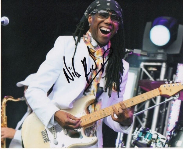Nile Rodgers Signed Autographed 8x10 Photo Lead Guitarist Chic C