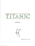 Frances Fisher Signed Autographed TITANIC Full Movie Script COA