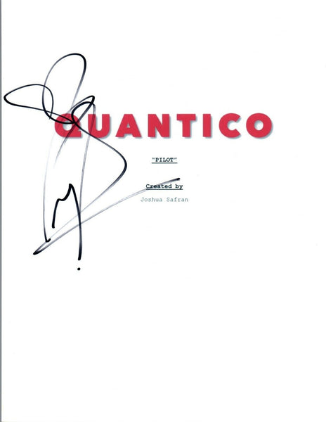 Priyanka Chopra Signed Autographed QUANTICO Pilot Script COA