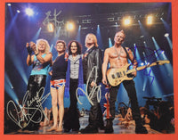 Def Leppard Signed Autographed 11x14 Photo Joe Elliott Rick Allen Savage Collen