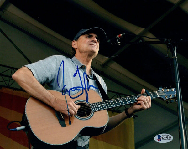 James Taylor Signed Autographed 8x10 Photo Beckett BAS COA