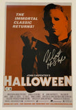Nick Castle Signed Halloween 11x17 Movie Poster Photo Michael Myers Beckett COA