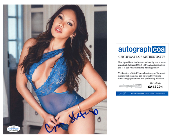 Caya Hefner Signed Autographed 8x10 Photo Sexy Model Playboy ACOA COA