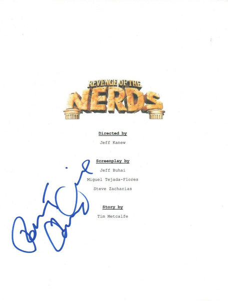 Robert Carradine Signed Autographed REVENGE OF THE NERDS Movie Script COA