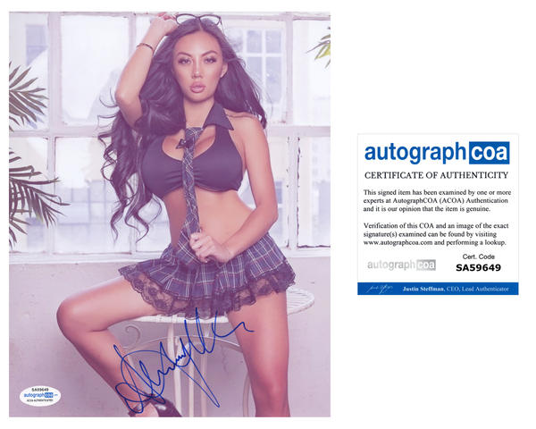 Stacey Shalene Signed Autographed 8x10 Photo Sexy Model ACOA COA