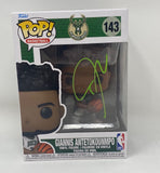Giannis Antetokounmpo Signed Autographed Milwaukee Bucks Funko Pop Beckett COA