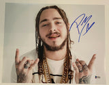 Post Malone Signed Autographed 11x14 Photo Hollywood's Bleeding Beckett BAS COA