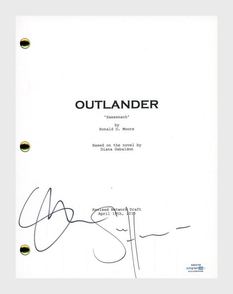 Sam Heughan & Sophie Skelton Signed Outlander Pilot Script Screenplay ...
