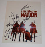 Assassination Nation Cast Signed 11x14 Photo x7 Hari Nef Maude Apatow Abra COA