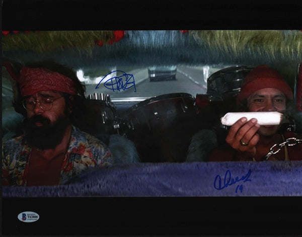 Cheech Marin & Tommy Chong Signed Autograph 11x14 Photo Up In Smoke Beckett COA