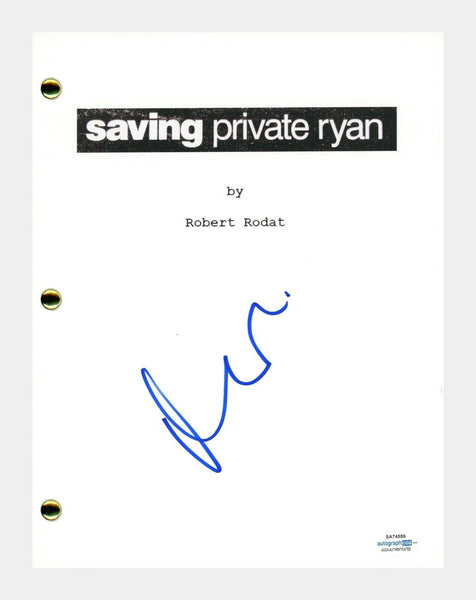 Matt Damon Signed Autograph Saving Private Ryan Movie Script Screenplay ACOA COA