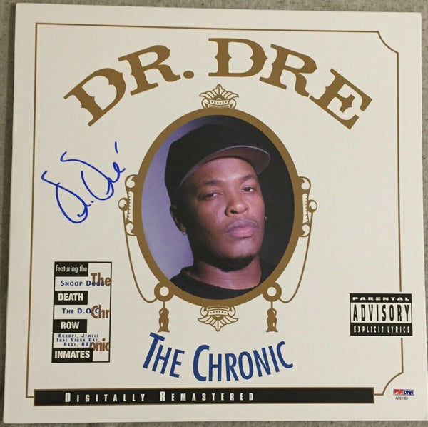 Dr. Dre Signed Autographed The Chronic Record Album LP PSA/DNA COA