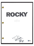 Talia Shire Signed Autograph ROCKY Movie Script Screenplay Beckett BAS COA