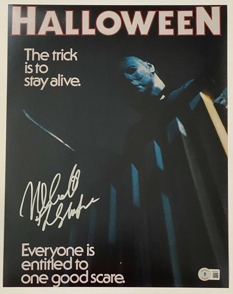 Nick Castle Signed Autographed 11x14 Photo Halloween Michael Myers Beckett COA