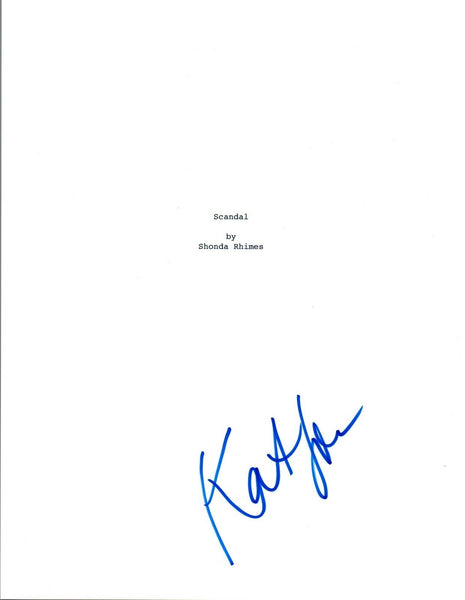 Katie Lowes Signed Autographed SCANDAL Pilot Episode Script COA VD