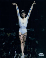 Nadia Comaneci Signed Autographed 8x10 Photo Olympic Gymnast Beckett Bas COA