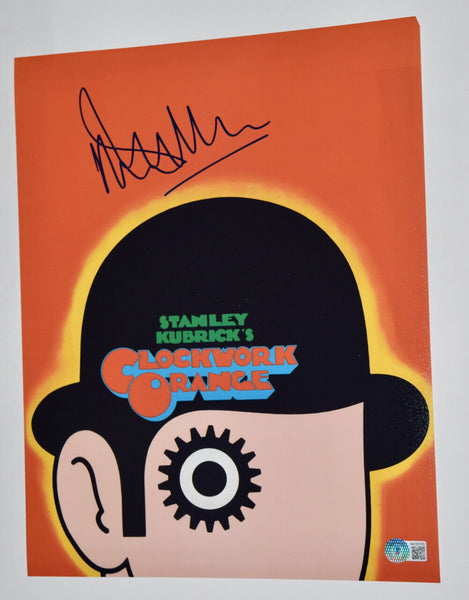 Malcolm McDowell Signed Autograph 11x14 Photo A Clockwork Orange Beckett BAS COA