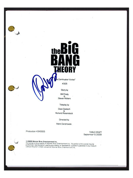 Kunal Nayyar Signed The Big Bang Theory The Cornhusker Vortex S3 E6 Script COA