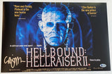 Clive Barker Signed Hellbound Hellraiser II 11x17 Movie Poster Photo Beckett COA